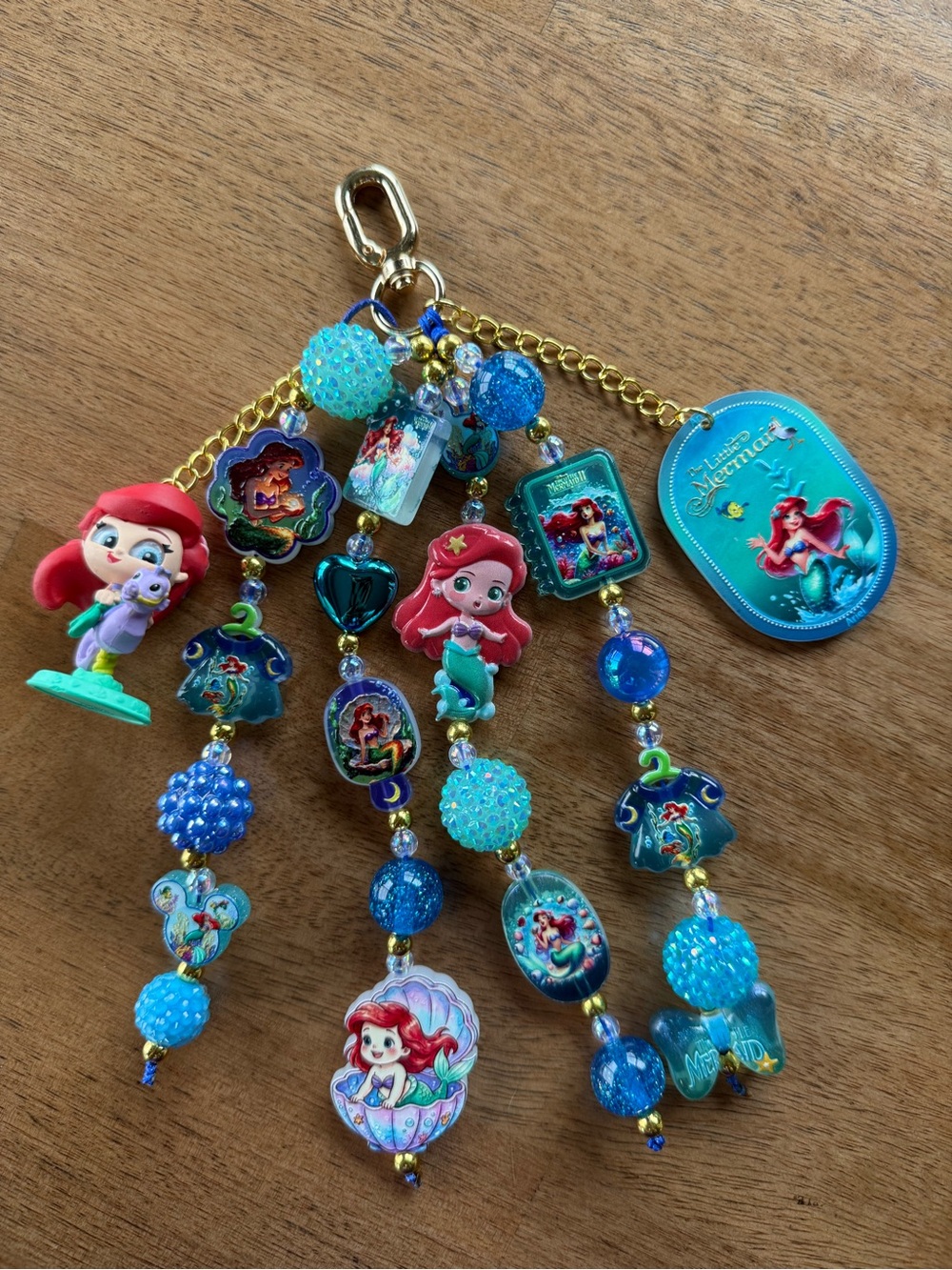 Disney The Little Mermaid Ariel Blue Charm Keychain